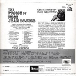 The Prime of Miss Jean Brodie Ścieżka dźwiękowa (Various Artists, Rod McKuen) - Tylna strona okladki plyty CD
