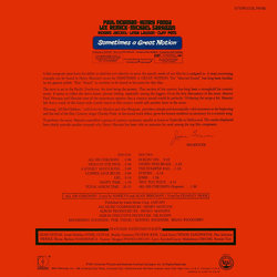 Sometimes a Great Notion Ścieżka dźwiękowa (Henry Mancini) - Tylna strona okladki plyty CD