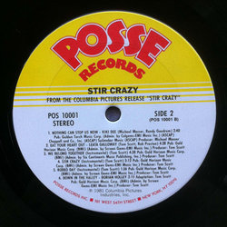 Stir Crazy サウンドトラック (Various Artists, Tom Scott) - CDインレイ