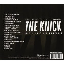 The Knick Ścieżka dźwiękowa (Cliff Martinez) - Tylna strona okladki plyty CD