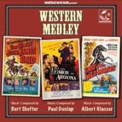The Great Jesse James Raid / The Baron of Arizona / Last of The Wild Horses サウンドトラック (Paul Dunlap, Albert Glasser, Bert Shefter) - CDカバー
