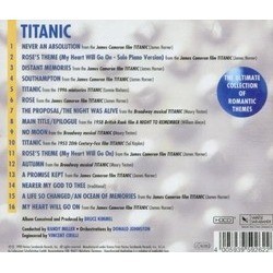 Titanic: The Ultimate Collection Ścieżka dźwiękowa (Various Artists) - Tylna strona okladki plyty CD