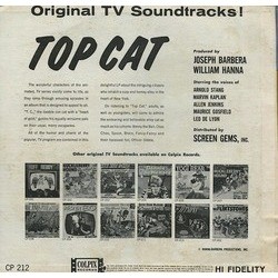 Top Cat Soundtrack (Joseph Barbera, Leo De Lyon, Maurice Gosfield, Allen Jenkins, Marvin Kaplan, Arnold Stang) - CD Achterzijde