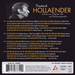 Ich bin von Kopf bis Fuss auf Musik Eingestellt Trilha sonora (Friedrich Hollaender) - CD capa traseira