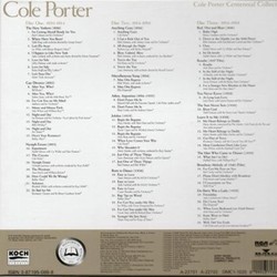 You're The Top: Cole Porter In The 1930s Ścieżka dźwiękowa (Various Artists, Cole Porter) - Tylna strona okladki plyty CD