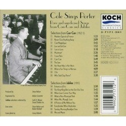Cole Sings Porter: Rare and Unreleased Songs from Can-Can and Jubilee サウンドトラック (Cole Porter, Cole Porter) - CD裏表紙