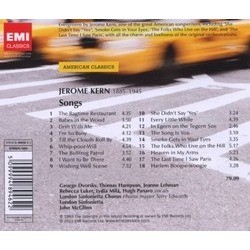 Jerome Kern: The Jerome Kern Treasury Colonna sonora (Various Artists, Jerome Kern) - Copertina posteriore CD
