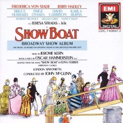 Show Boat - Broadway Show Album Trilha sonora (Oscar Hammerstein II, Jerome Kern) - capa de CD