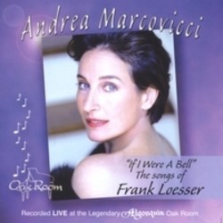 If I Were a Bell-The Songs of Frank Loesser Ścieżka dźwiękowa (Frank Loesser, Andrea Marcovicci) - Okładka CD