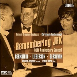 Remembering JFK Soundtrack (Leonard Bernstein, George Gershwin, Peter Lieberson) - CD cover