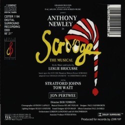 Scrooge The Musical Soundtrack (Leslie Bricusse, Leslie Bricusse) - CD cover