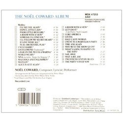 The Noel Coward Album Trilha sonora (Noel Coward, Noel Coward) - CD capa traseira