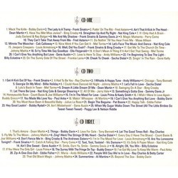 Swing: The Great American Songbook Ścieżka dźwiękowa (Various Artists, Various Artists) - Tylna strona okladki plyty CD