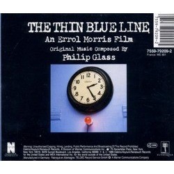 The Thin Blue Line Ścieżka dźwiękowa (Philip Glass) - Tylna strona okladki plyty CD