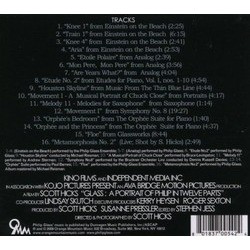 A Portrait of Philip in Twelve Parts Soundtrack (Philip Glass) - CD Back cover