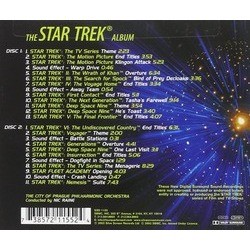 The Star Trek Album Soundtrack (Various Artists) - CD Back cover