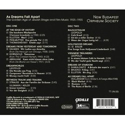 As Dreams Fall Apart Ścieżka dźwiękowa (Various Artists) - Tylna strona okladki plyty CD