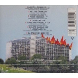 En Mai, Fais ce Qu'il te Plat Soundtrack (Various Artists, Christophe Boutin) - CD Achterzijde