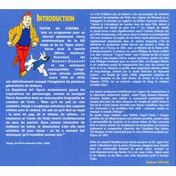 Tintin au Cinma Trilha sonora (Jacques Brel, Pierre Delano, Antoine Duhamel, Tim Morgan, Joseph Nol, Ray Parker, Andr Popp, Franois Rauber, Tom Szczesniak) - CD-inlay
