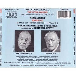 Sound Barrier, The - Malta G.C. Soundtrack (Malcolm Arnold, Arnold Bax) - CD Back cover