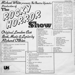 The Rocky Horror Show Ścieżka dźwiękowa (Various Artists, Richard O'Brien) - Tylna strona okladki plyty CD