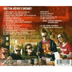 Was Tun, Wenn's Brennt? Soundtrack (Various Artists, Stephan Gade, Stephan Zacharias) - CD Back cover