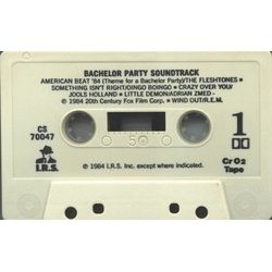 Bachelor Party Trilha sonora (Various Artists) - CD-inlay