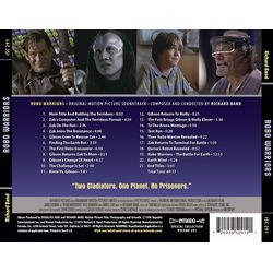 Robo Warriors Ścieżka dźwiękowa (Richard Band) - Tylna strona okladki plyty CD