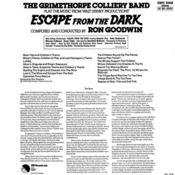 Escape from the Dark Ścieżka dźwiękowa (Ron Goodwin) - Tylna strona okladki plyty CD