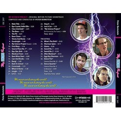 My Science Project Soundtrack (Peter Bernstein) - CD Back cover
