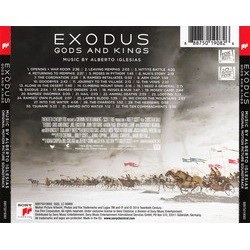 Exodus: Gods and Kings サウンドトラック (Alberto Iglesias) - CD裏表紙