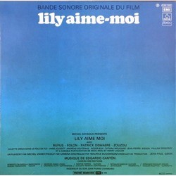 Lily, Aime-moi サウンドトラック (Edgardo Cantn) - CD裏表紙