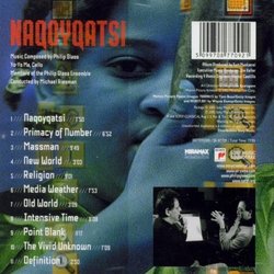 Naqoyqatsi Soundtrack (Philip Glass, Yo-Yo Ma) - CD Back cover
