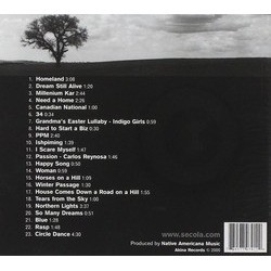 Homeland Ścieżka dźwiękowa (Keith Secola) - Tylna strona okladki plyty CD