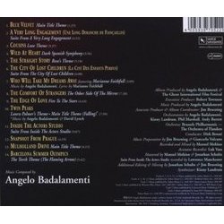 Angelo Badalamenti: Music for Film and Television Colonna sonora (Angelo Badalamenti) - Copertina posteriore CD