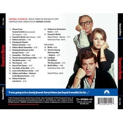 Funeral in Berlin Soundtrack (Konrad Elfers) - CD Back cover