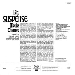Big Suspense Movie Themes Ścieżka dźwiękowa (Various Artists, Geoff Love) - Tylna strona okladki plyty CD