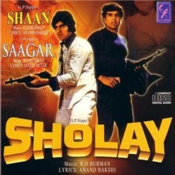 Saagar / Shaan / Sholay Soundtrack (Javed Aktar, Various Artists, Anand Bakshi, Rahul Dev Burman) - CD-Cover