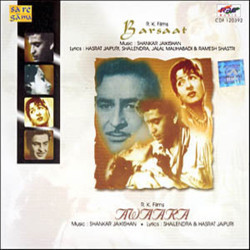 Barsaat and Awaara Soundtrack (Shailendra , Shankar Jaikishan, Hasrat Jaipuri, Jalal Malihabadi, Ramesh Shastri) - CD cover