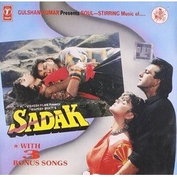 Sadak サウンドトラック (Shravan Rathod, Nadeem Saifi) - CDカバー