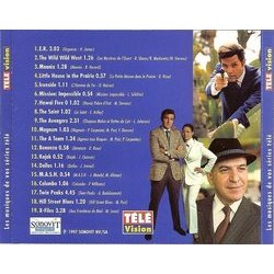Télé Vision : Les Musiques de vos Séries Télé Vol. 1 サウンドトラック (Various Artists) - CD裏表紙