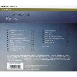 Resist Ścieżka dźwiękowa (Armand Amar) - Tylna strona okladki plyty CD