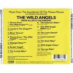 The Wild Angels サウンドトラック (Various Artists) - CD裏表紙