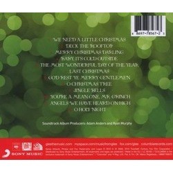 Glee: The Music - The Christmas Album Ścieżka dźwiękowa (Glee Cast) - Tylna strona okladki plyty CD