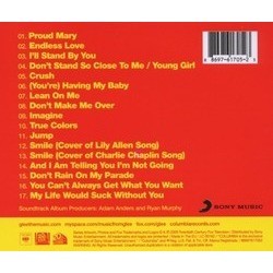 Glee: The Music - Season 1, Volume 2 Colonna sonora (Glee Cast) - Copertina posteriore CD
