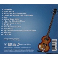 Glee Sings The Beatles Ścieżka dźwiękowa (Glee Cast) - Tylna strona okladki plyty CD
