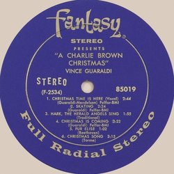 A Charlie Brown Christmas サウンドトラック (Vince Guaraldi) - CDインレイ