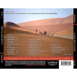 A Far Off Place Ścieżka dźwiękowa (James Horner) - Tylna strona okladki plyty CD