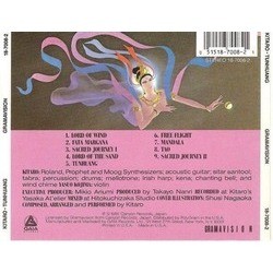 Tunhuang Trilha sonora (Kitaro ) - CD capa traseira
