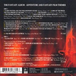 The Fantasy Album サウンドトラック (Various Artists) - CD裏表紙